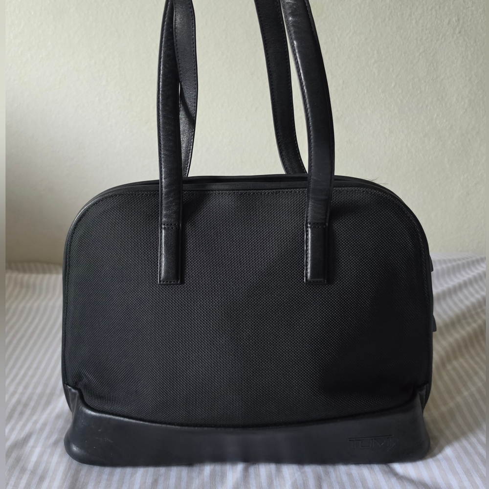 Tumi Black Top-Handle Travel Tote